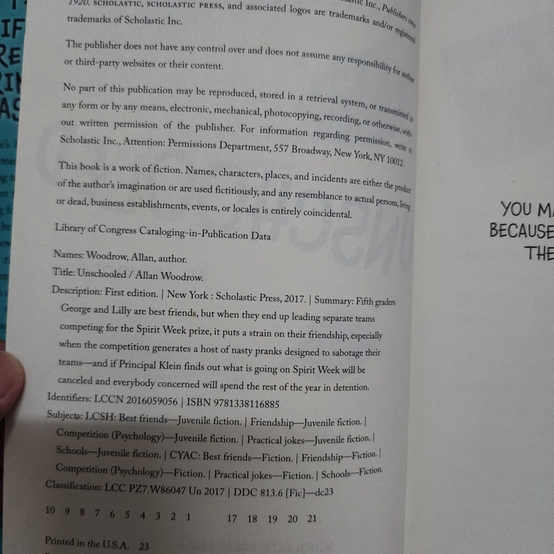 Sách Unschooled của Allan Woodrow mới 90% 508789