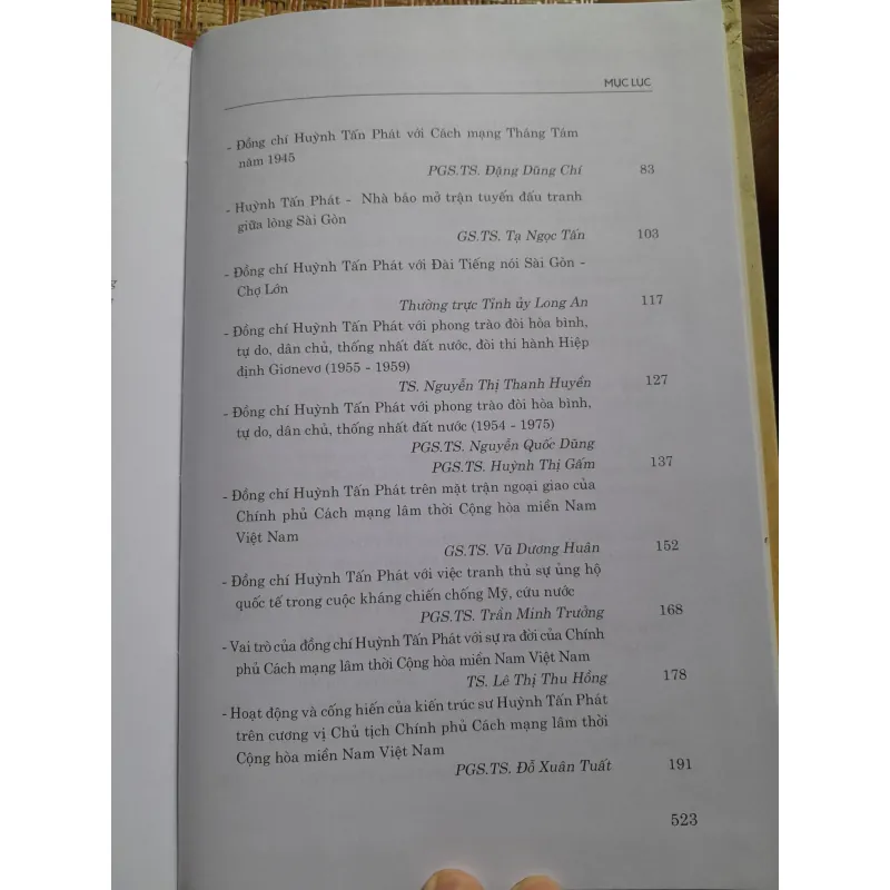 ĐỒNG CHÍ HUỲNH TẤN PHÁT VỚI CÁCH MẠNG VIỆT NAM... 761474