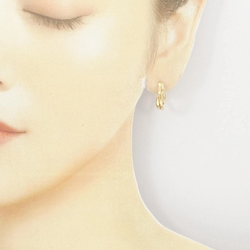 K18YG Bông tai kim cương - Hàng hiệu Authentic 867884