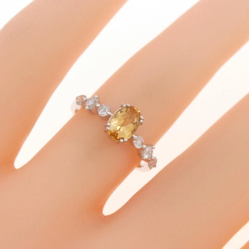 Nhẫn Topaz Hoàng Đế K18WG 665474