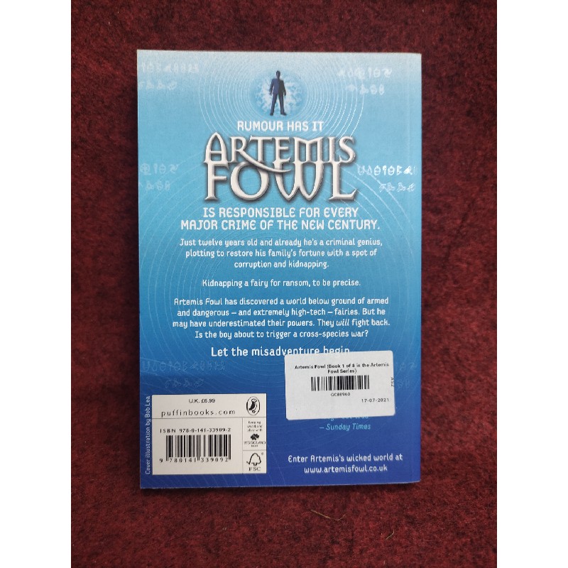 Artemis fowl mới 80% 134330