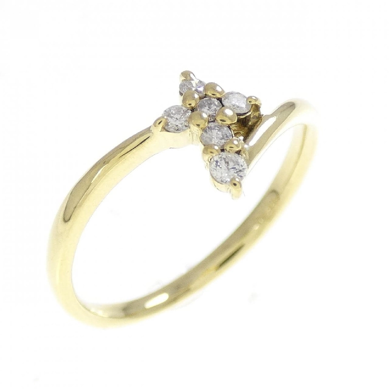 Nhẫn kim cương K18YG hình chữ thập 0.10CT - Hàng hiệu chính hãng 855192