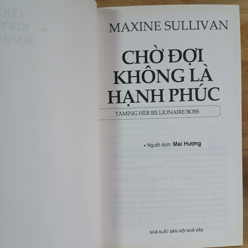 Chờ Đợi Không Là Hạnh Phúc - Maxine Sullivan 459850