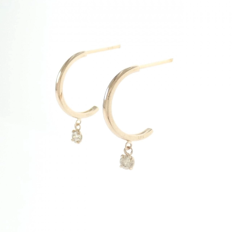 K18PG Bông tai kim cương 0.10CT - Hàng hiệu Chính hãng 875900