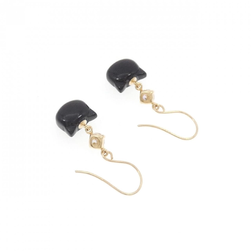 K10YG Bông tai Onyx - Hàng hiệu Chính hãng 869056