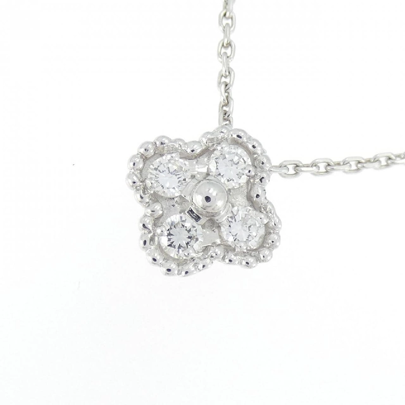 K18WG Hoa Kim Cương Dây Chuyền - Hàng hiệu Chính hãng 860217