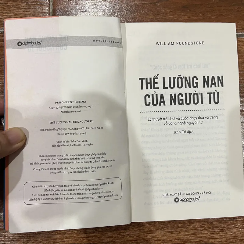 Thế lưỡng nan của người tù - William Poundstone (8) 693619