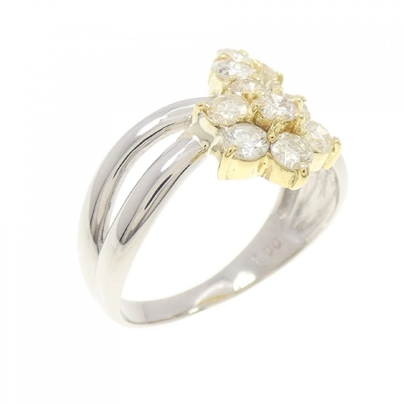 Nhẫn kim cương hoa PT/K18YG 1.00CT 672241