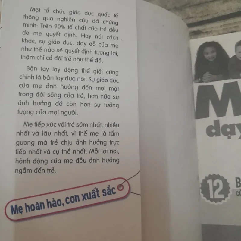 Mẹ hoàn hảo-Con xuất sắc. MẸ nên dạy CON như thế nào. Tác giả Vương Trí Diễm, Vương Ba 714119