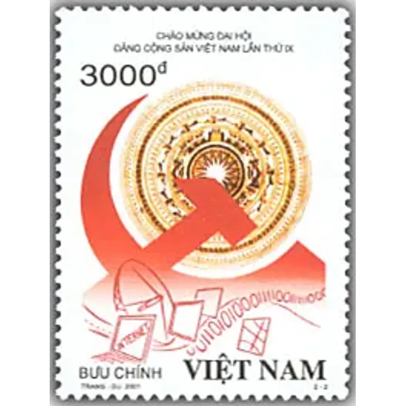 Tem Chào mừng Đại hội Đảng Cộng sản Việt Nam lần thứ IX 716817