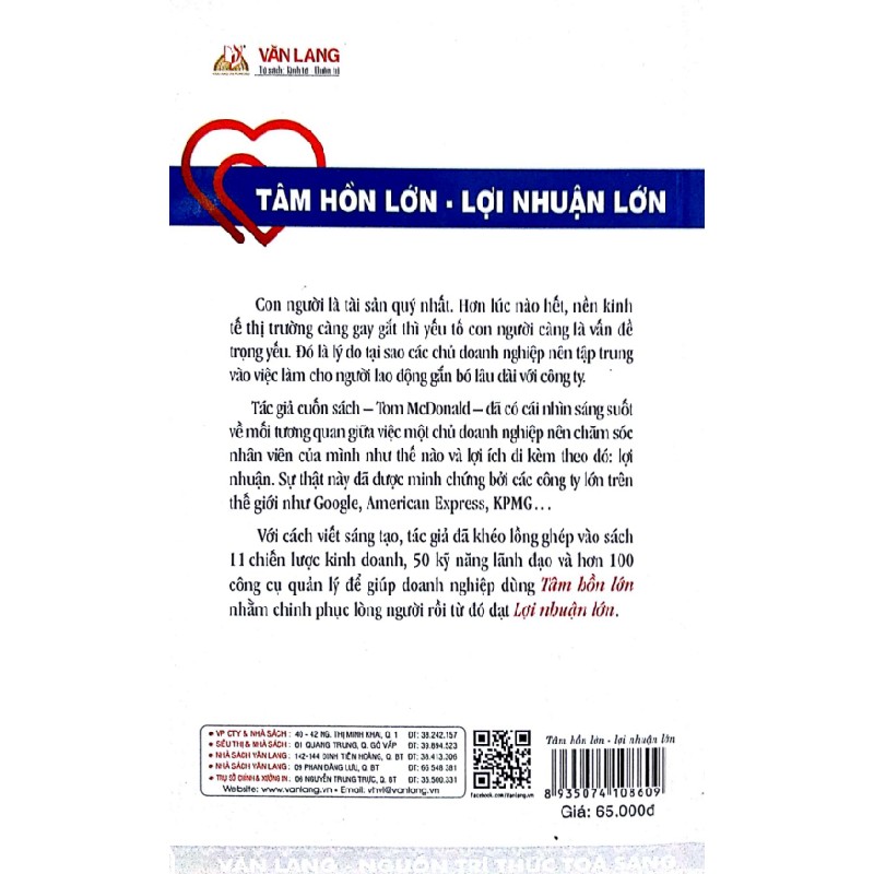 Tâm Hồn Lớn Lợi Nhuận Lớn - Tom McDonald 161668