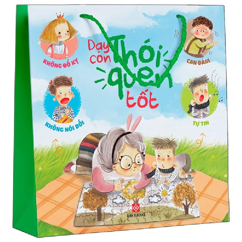 Bộ Sách Dạy Con Thói Quen Tốt - Tự Tin + Can Đảm + Không Nói Dối + Không Đố Kỵ (Túi 4 Cuốn) - Tạ Như, Diêm Sảng 453788