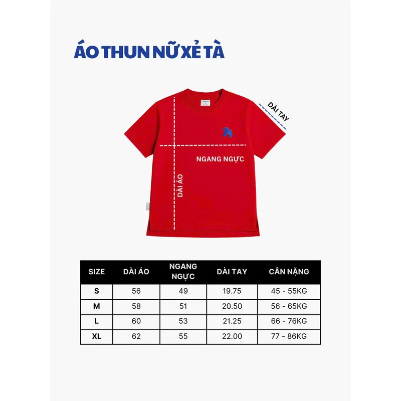 Áo thun xẻ tà cotton màu cam xẻ tà 734570