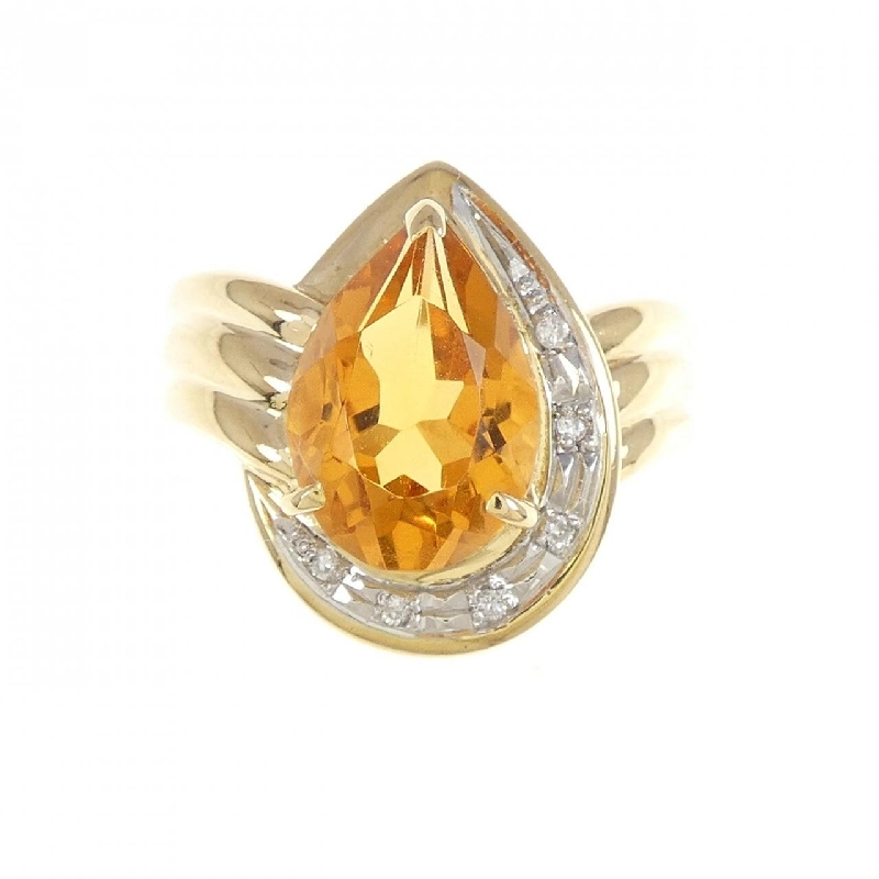 Nhẫn Citrine K18YG/PT900 670817