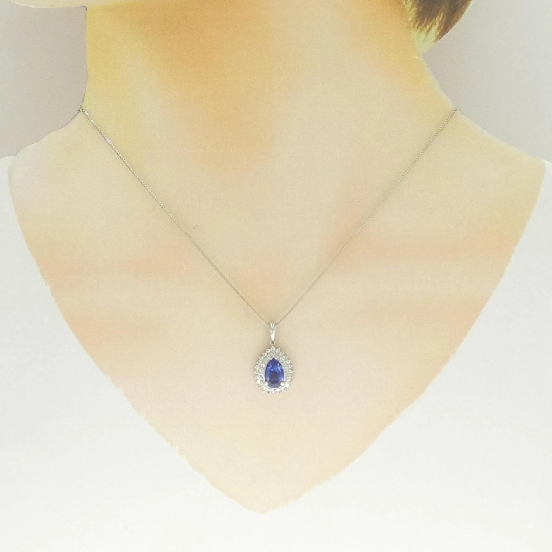 Dây chuyền Sapphire PT900/PT850 2.02CT - Hàng hiệu Chính hãng 856599