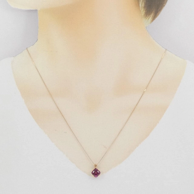 K18PG Garnet Necklace 1.50CT - Hàng hiệu Authentic 860848