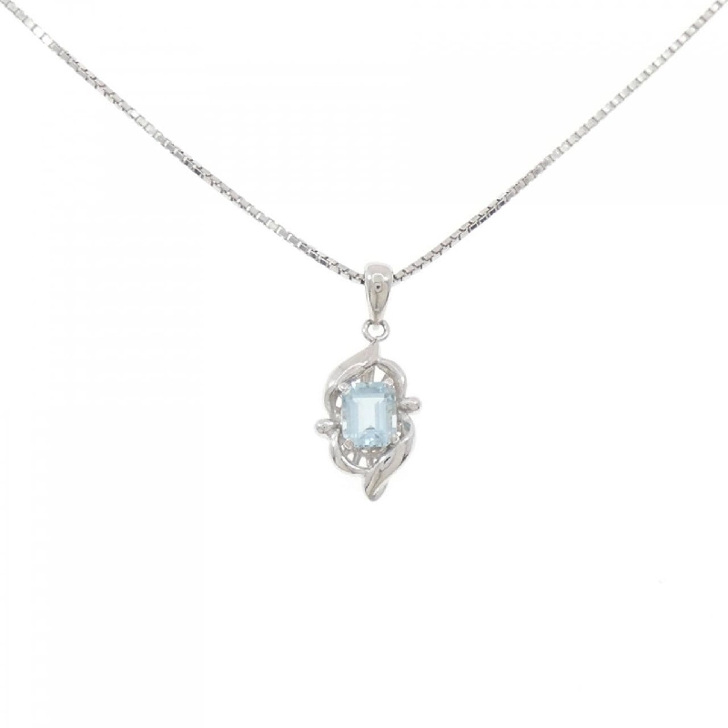 Dây chuyền Aquamarine PT900/PT850 0.537CT - Hàng hiệu Chính hãng 866272