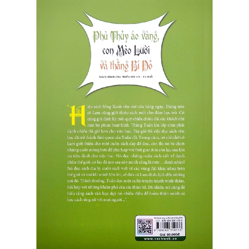 Phù Thủy Áo Vàng, Con Mèo Lười Và Thằng Bí Đỏ - Nguyễn Thái Hải 287200