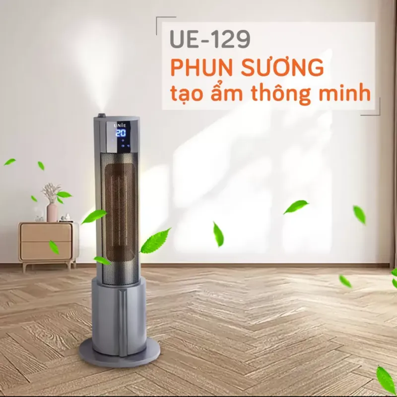 Máy sưởi gốm UNIE UE-129 làm ấm nhanh chóng, phun sương tạo ẩm 786446