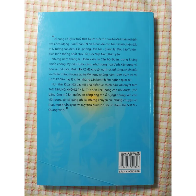 THANH XUÂN CỦA TÔI - NGÔ TẤN QUÂN - Thể loại HỒI KÝ 732328