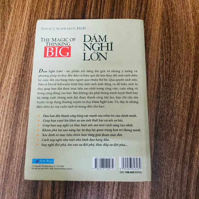 Dám Nghĩ Lớn - David J. Schwartz, Ph.D#HATRA 996893