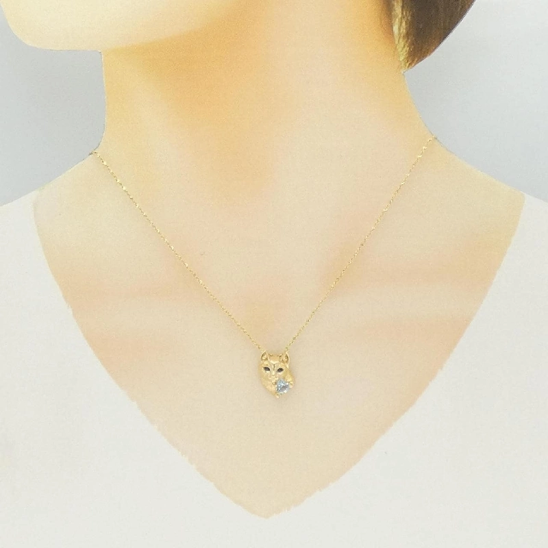 Dây chuyền aquamarine 750YG - Hàng hiệu Authentic 856256