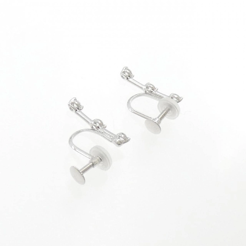 K18WG Ba viên đá kim cương Bông tai - Hàng hiệu Chính hãng 874387