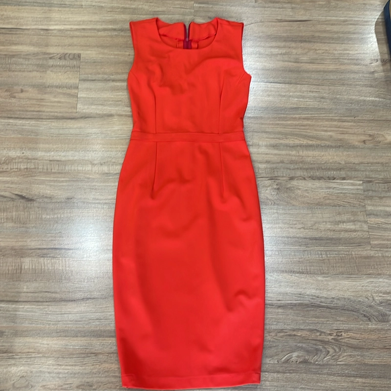 Váy dáng bút chì ôm dáng, màu cam, sz S 46-48kg. Co giãn tốt, trẻ trung hiện đại 506105