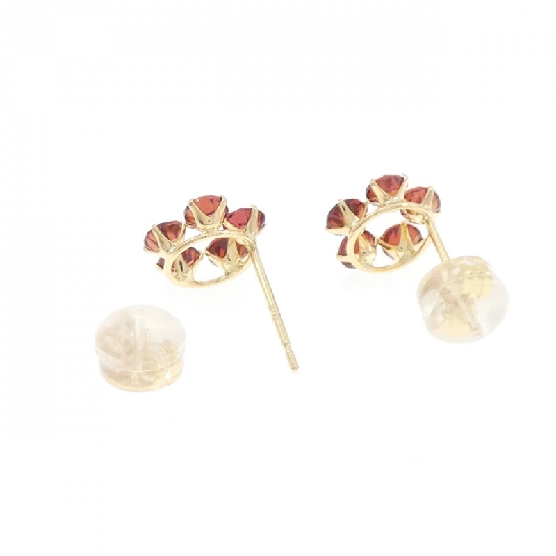 K18YG Garnet Bông tai - Hàng hiệu Chính hãng 869980