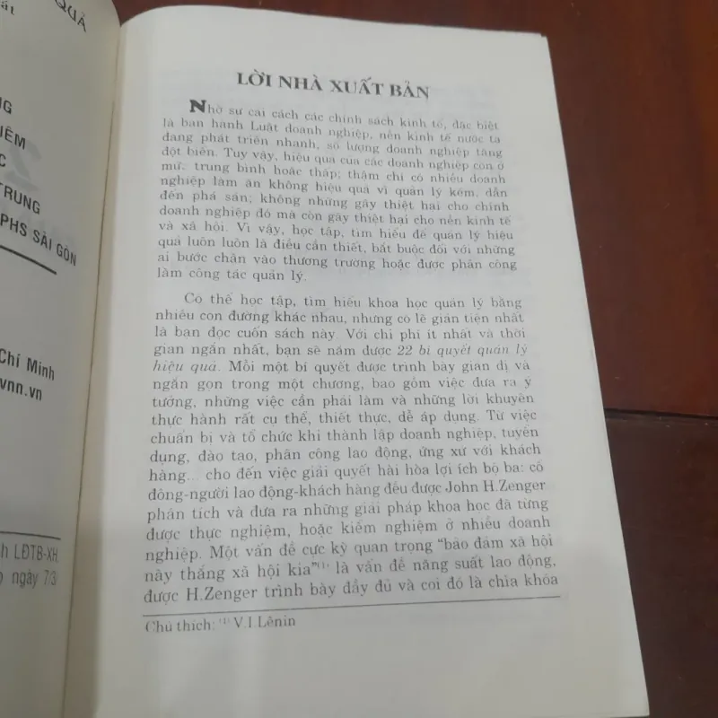 Johb H. Zenger - 22 BÍ QUYẾT QUẢN LÝ HIỆU QUẢ 1003683