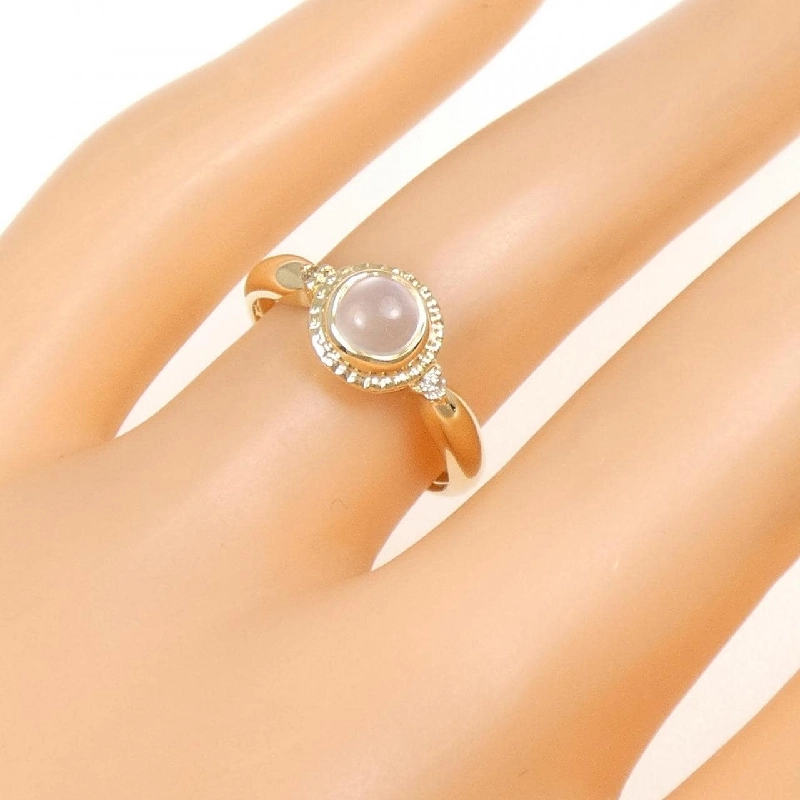 K18YG Nhẫn Đá Mặt Trăng - Hàng hiệu Chính hãng 850784