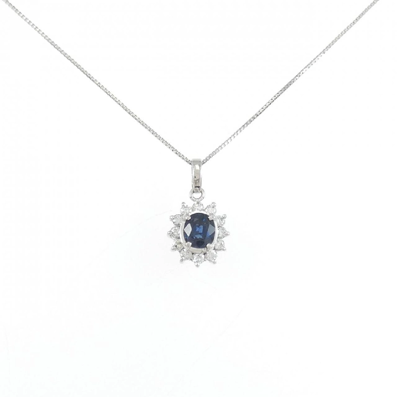 Dây chuyền Sapphire PT900/PT850 0.49CT - Hàng hiệu Chính hãng 861919