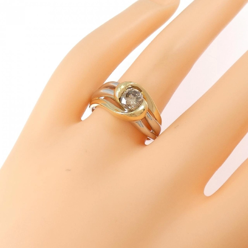 Nhẫn kim cương PT900/K18YG 666973