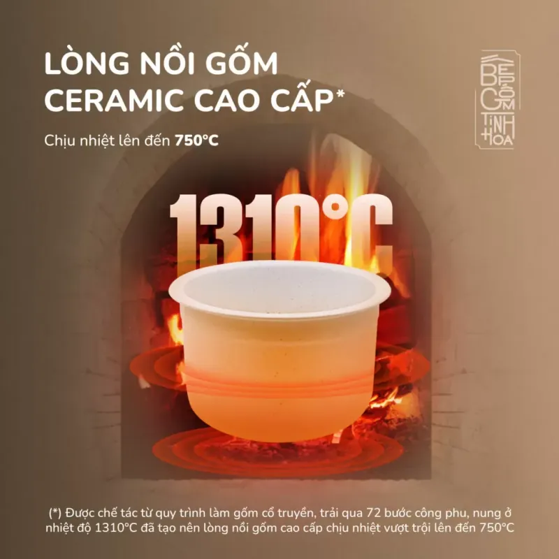 URC818: Lòng gốm chống dính tự nhiên, an toàn – bền bỉ – không bong tróc 726245