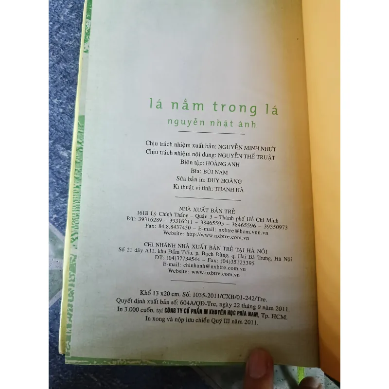 Lá nằm trong lá ( bản đặc biệt) - Nguyễn Nhật Ánh 791685