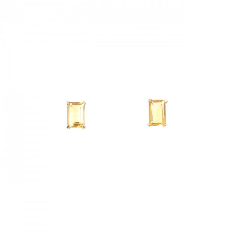 K18YG Citrine Earrings - Hàng hiệu Authentic 869862