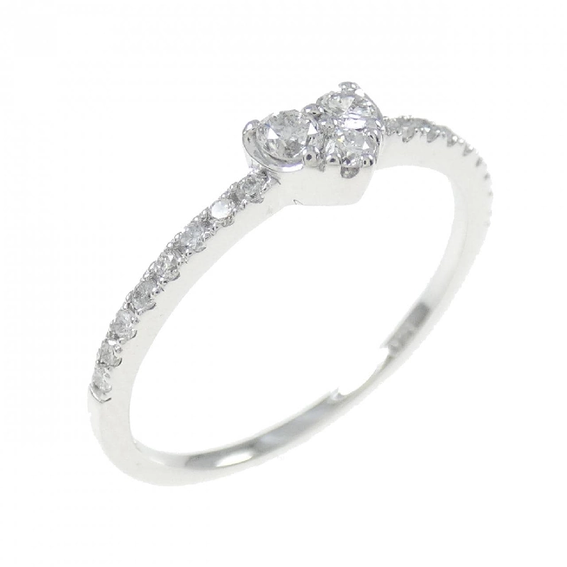 Nhẫn kim cương hình trái tim K18WG 0.21CT 672229