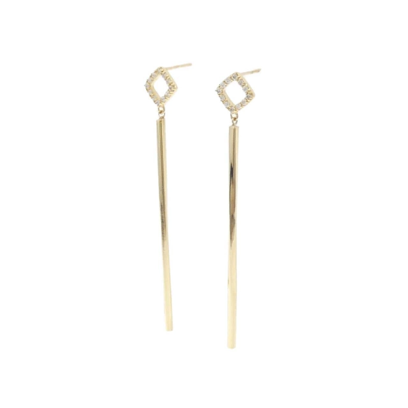 K18YG Bông tai kim cương 0.12CT - Hàng hiệu Chính hãng 871361