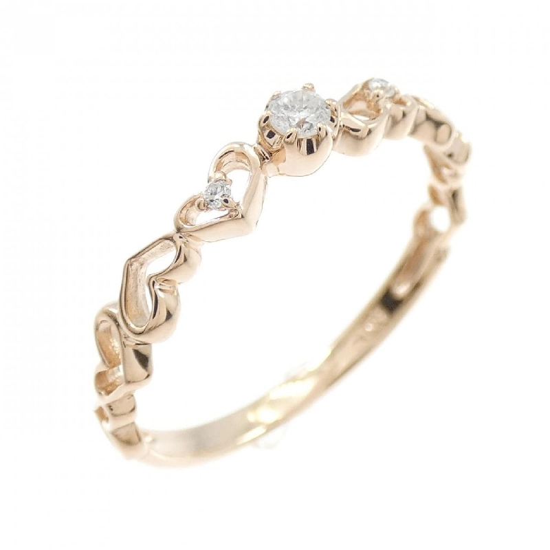 Nhẫn kim cương hình trái tim K10PG - Hàng hiệu Authentic 850316