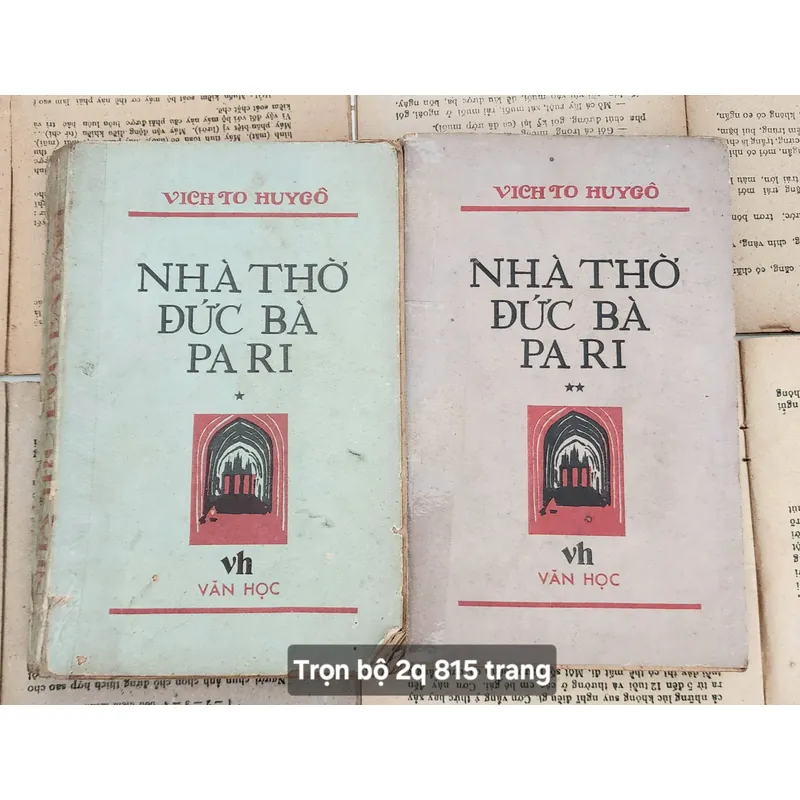 Trọn bộ 2 tập văn học kinh điển NHÀ THỜ ĐỨC BÀ PARIS 702993