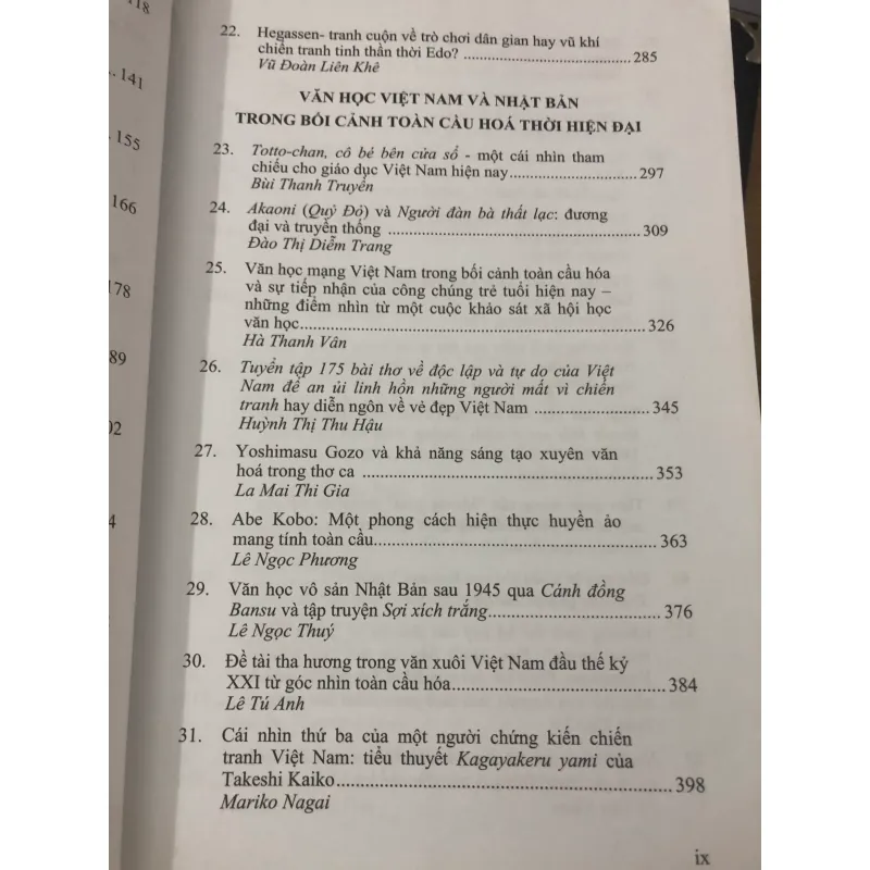 Văn học Việt Nam và Nhật Bản trong bối cảnh toàn cầu hoá 760039