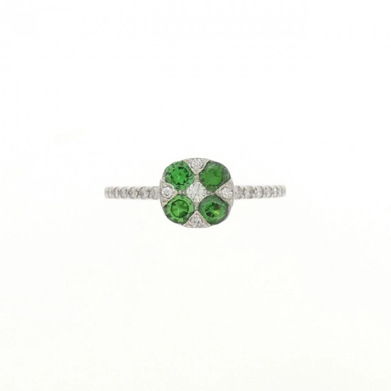 Nhẫn Garnet Xanh PT900 0.41CT - Hàng hiệu Chính hãng 855479