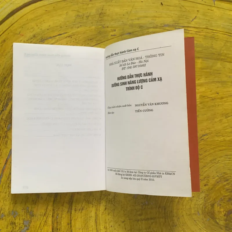 HƯỚNG DẪN THỰC HÀNH NĂNG LƯỢNG CẢM XẠ HỌC trình độ C & ĐẾN VỚI NĂNG LƯỢNG SINH HỌC 1035879