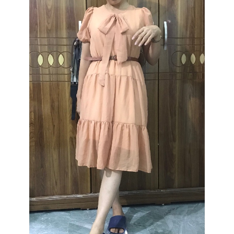 váy voan hoa nhí liền 10709
