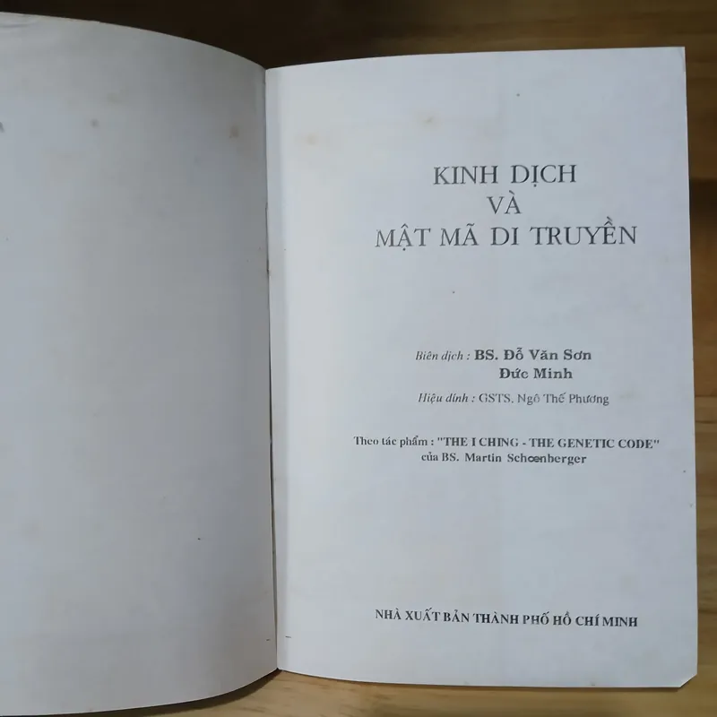Kinh Dịch Và Mã Di Truyền - Bs Martin Schoenberger 734105
