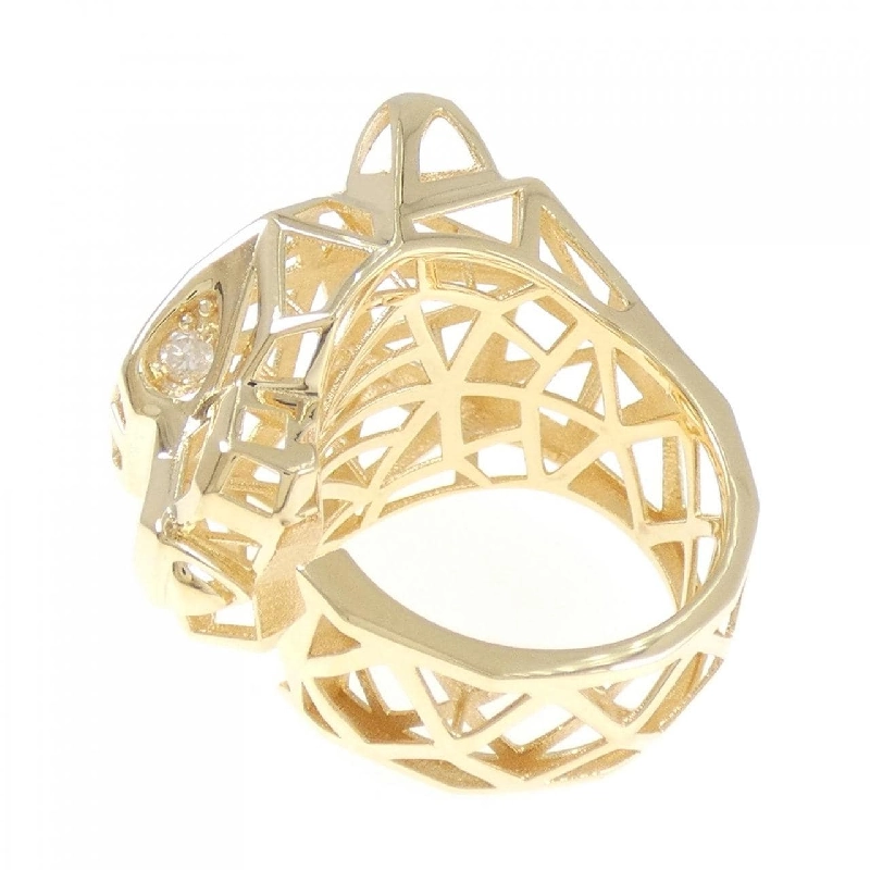 Nhẫn kim cương K18YG 0.12CT 670893