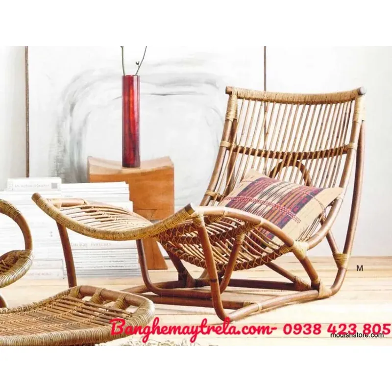 Ghế mây dài nằm thư giãn 564915