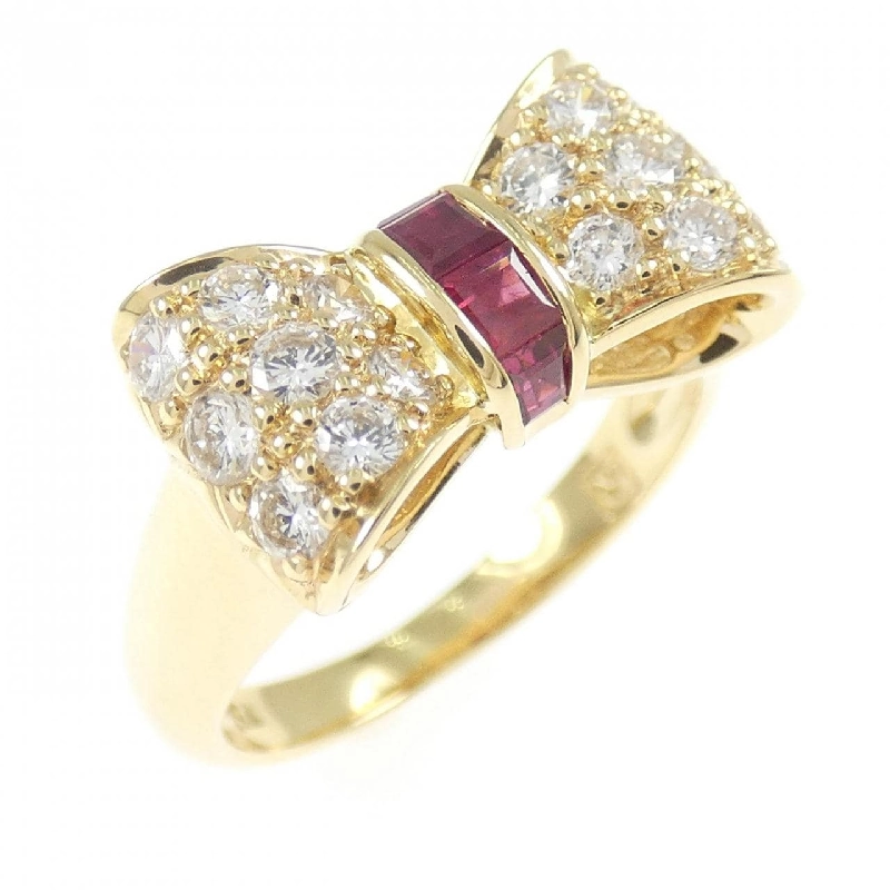 Nhẫn Ruby Ruy Băng 750YG - Hàng hiệu Chính hãng 849533