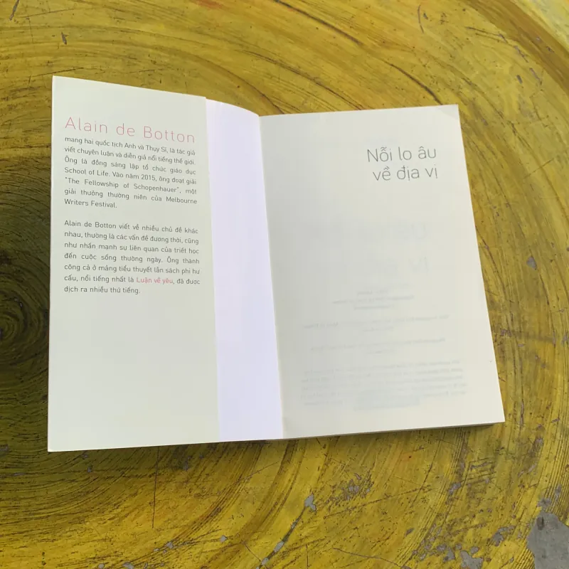 NỖI LO ÂU VỀ ĐỊA VỊ - ALAIN DE BOTTON 747619