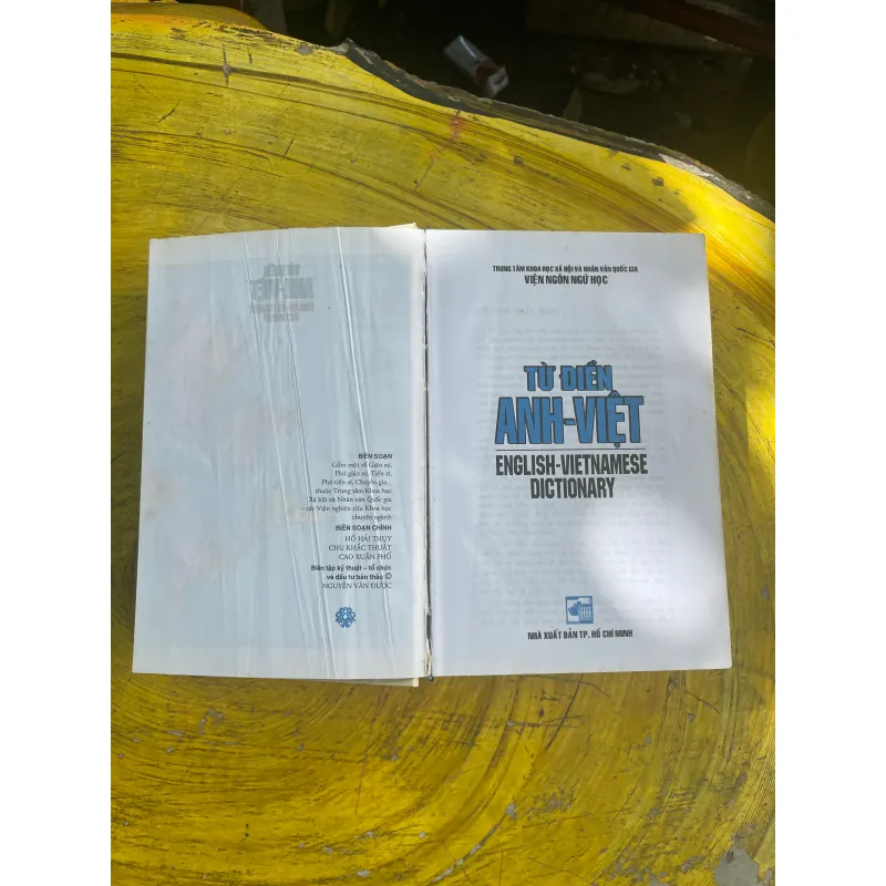 TỪ ĐIỂN ANH - VIỆT ENGLISH- VIETNAMESE DICTIONARY 2002(a) 730746